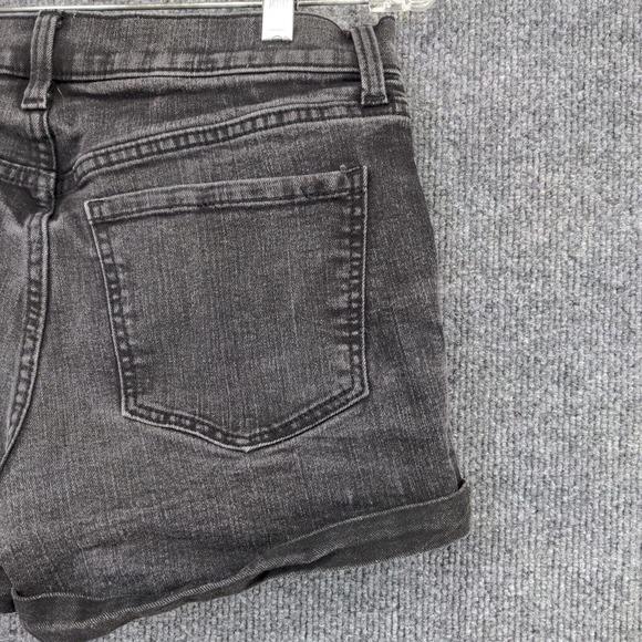 Old Navy Womens Jean Shorts Black Size 8 Cotton Blend Pockets - Picture 9 of 11